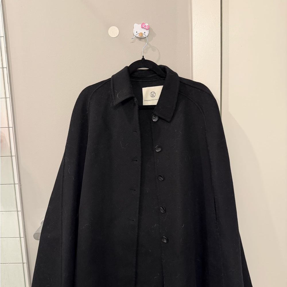 Black Button-Up Cape